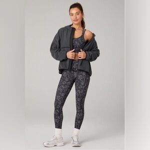 NWT- Fabletics On-The-Go PowerHold HW Legging -BLACK BLURRED ANIMAL (27”inseam)